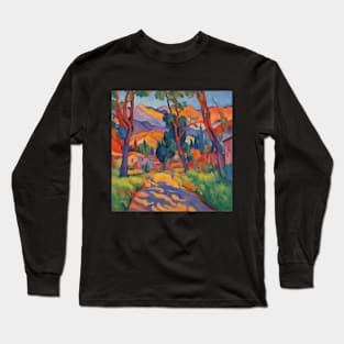 peaceful town les Fauves fauvism art Long Sleeve T-Shirt